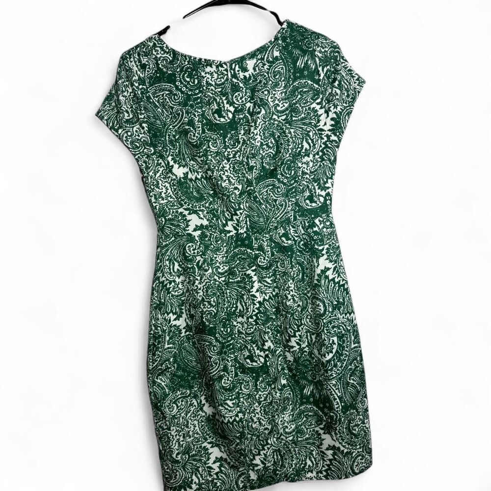 The Limited Green Paisley Dress | Preppy Summer Brunch Graduation | Size 2 - Picture 6 of 9
